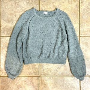 Mint Green Cropped Sweater Sz Small